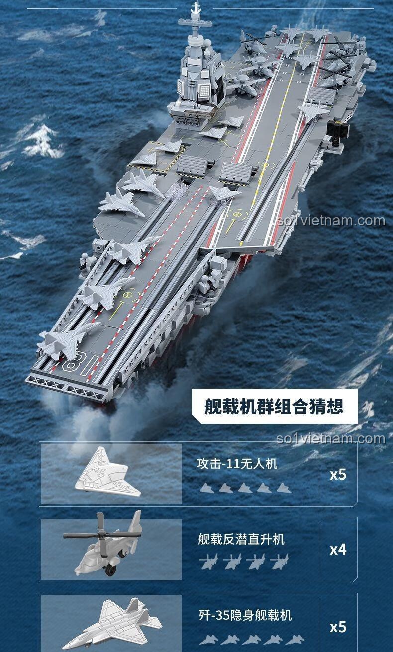 đồ chơi xây dựng Qman 23018, 21 máy bay chiến đấu và trực thăng đi kèm, bộ đồ chơi mô hình phong phú, giá tốt.