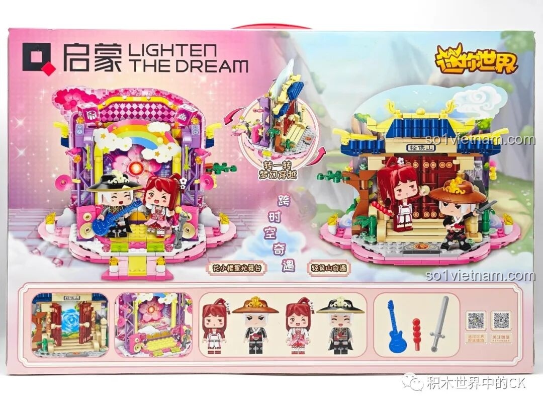 Mặt sau hộp đồ chơi mô hình 72033 giá hời, thể hiện các chi tiết và nhân vật trong bộ lắp ghép.