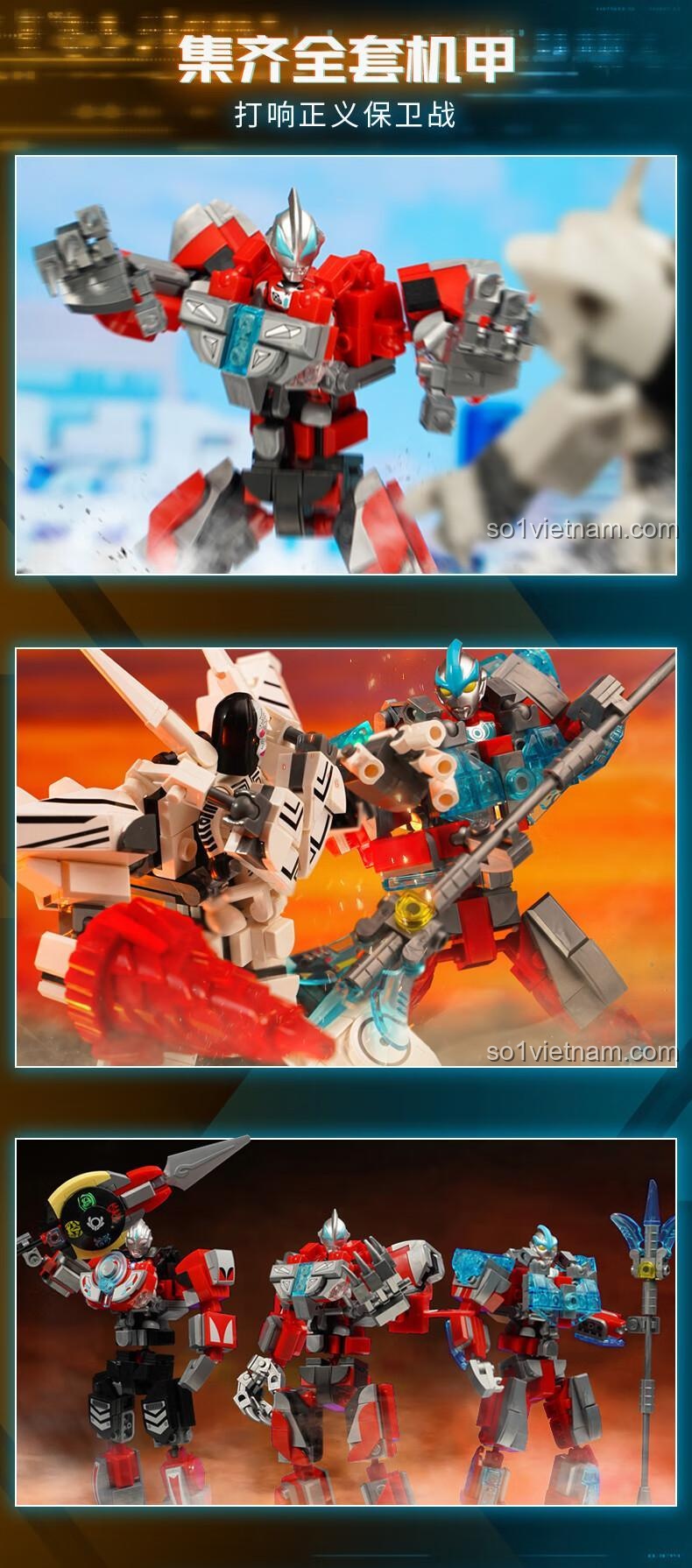 Chi tiết các khớp động của đồ chơi mô hình 75047, cho phép tạo nhiều tư thế đa dạng.