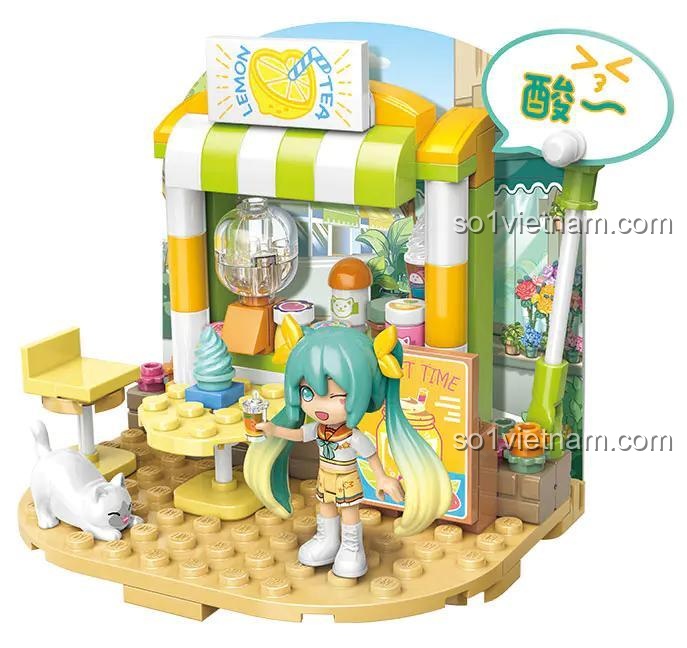 Bộ sưu tập Hatsune Miku 011 chủ đề Trà Chanh Mát Lạnh, đồ chơi mô hình 11 cho bé gái 6 tuổi, giá rẻ