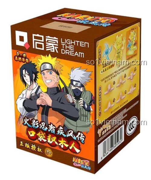 Hộp lẻ blind box nhân vật Naruto 79001, set đồ chơi Qman chính hãng, quà tặng cho bé trai.