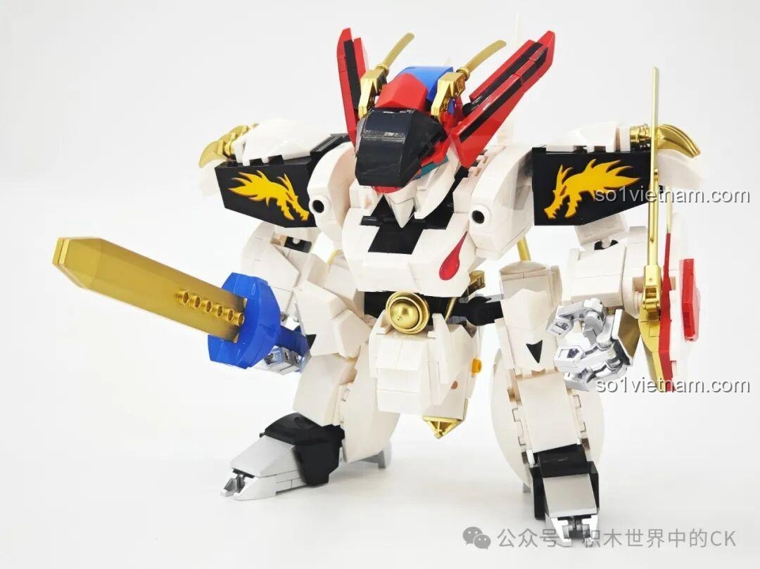 Cận cảnh quá trình lắp ráp phần chân robot JIESTAR 58206 Ryuomaru