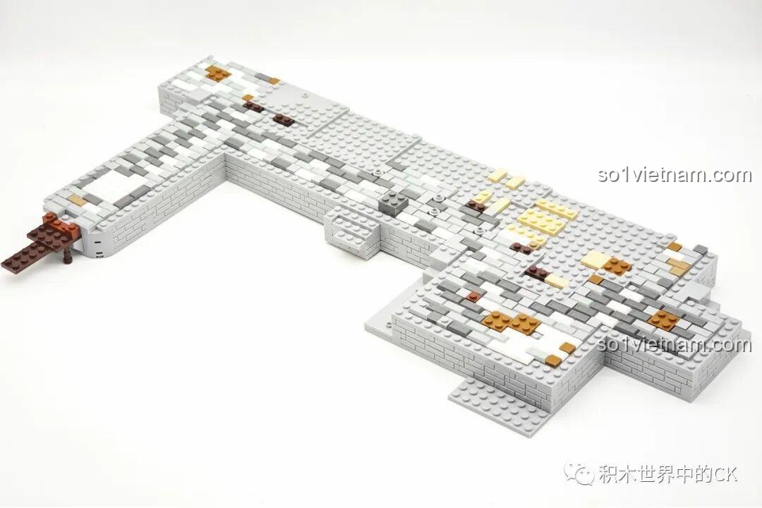 Tiếp tục xây dựng nền móng và các chi tiết nhỏ hơn của bộ lắp ghép Cảng Trung Cổ JIESTAR 89152.