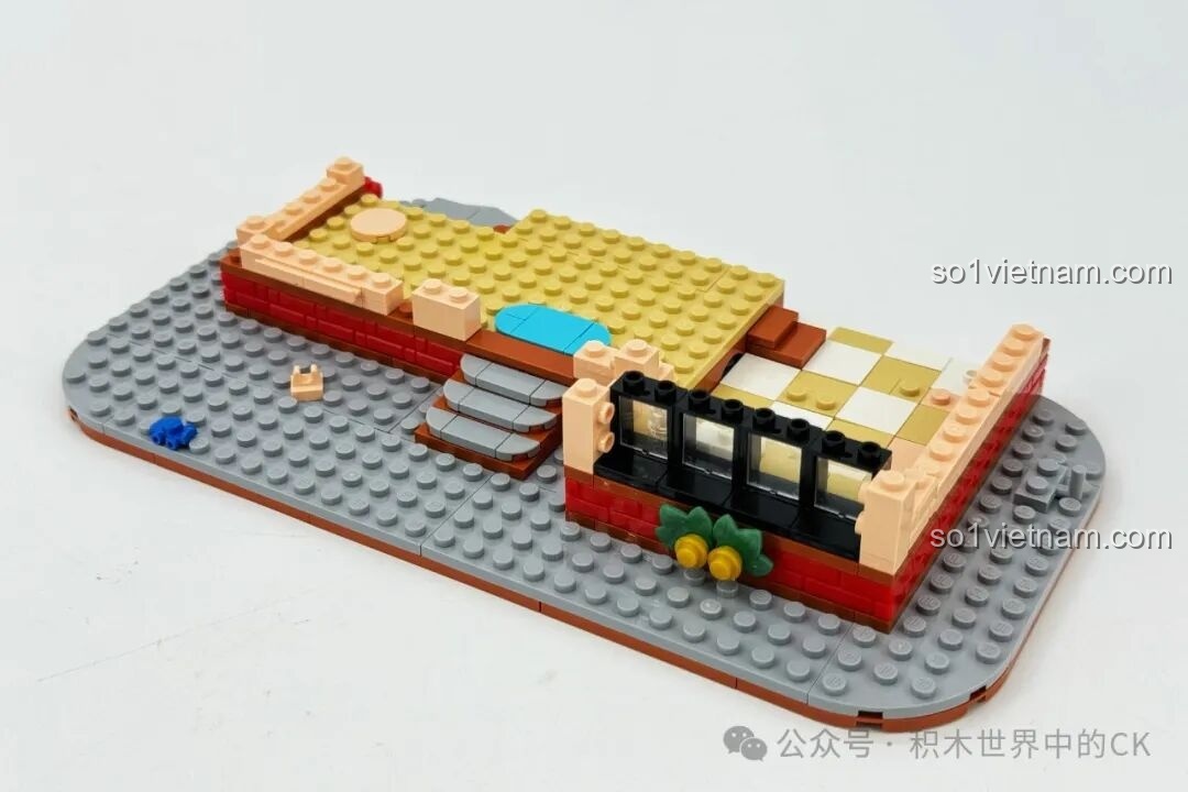 Quá trình lắp ráp phần móng và sàn tầng 1 của mô hình ZHEGAO 613005 Ngôi Nhà Tinh Tú.