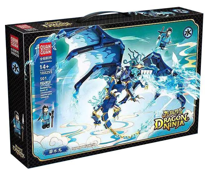 Hộp sản phẩm bộ lắp ghép Rồng Ninja Bích Thủy, đồ chơi mô hình QUANGUAN cho con trai 14 tuổi giá tốt.