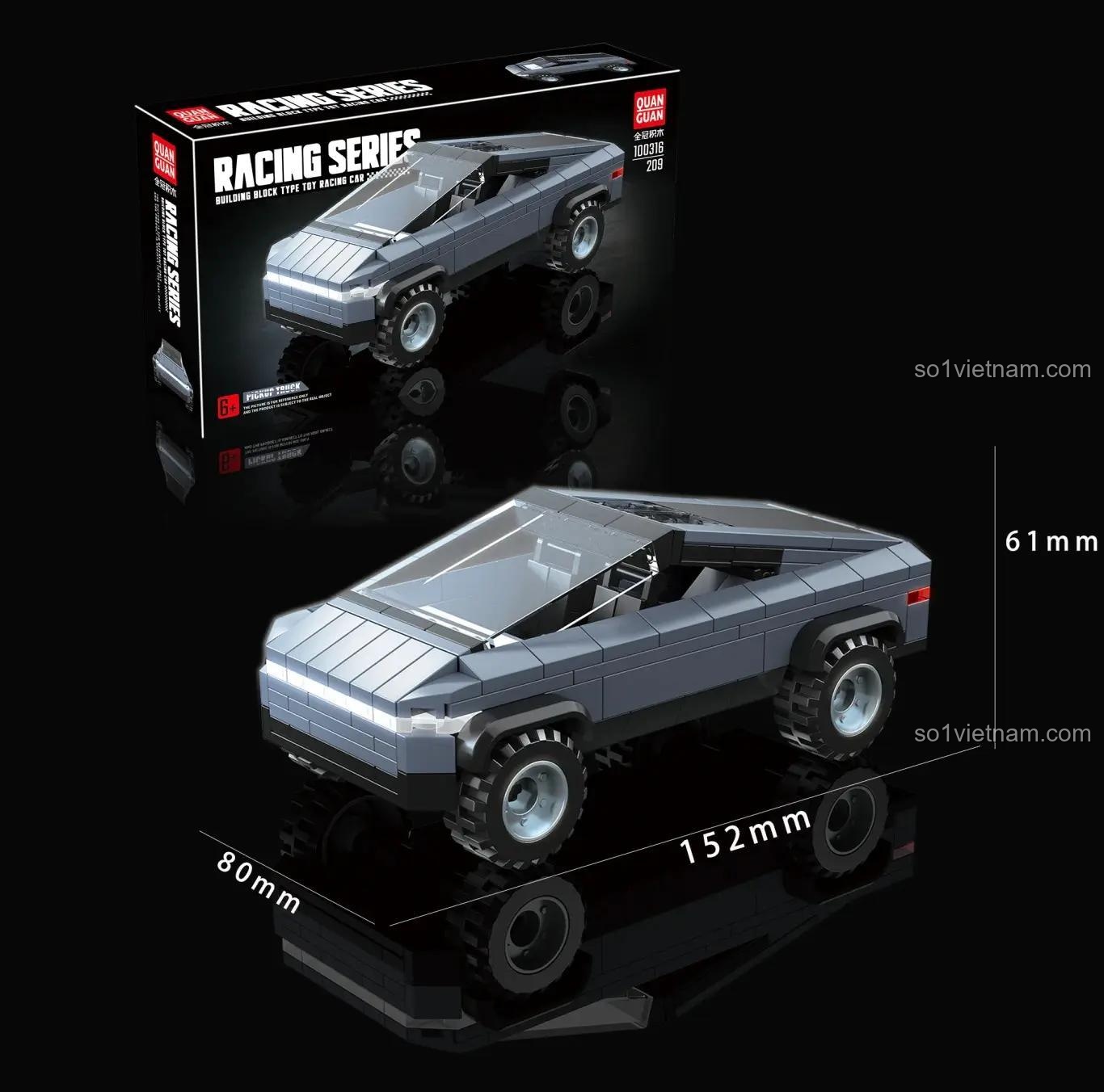 Bánh xe xe bán tải Tesla Cybertruck lắp ráp từ bộ QUANGUAN 100316