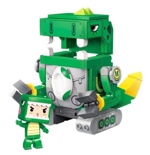 Mô hình Khủng Long Chiến Xe Mini World 72032-3, đồ chơi lắp ghép cho bé trai 6 tuổi, có thể biến hình thành hộp đựng bút