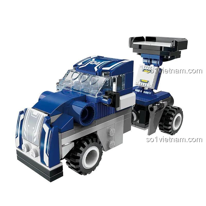 Xe tải lắp ráp 41109 của 启蒙QMAN/ENLIGHTEN/奇妙积木Keeppley, đồ chơi lắp ráp cho bé trai 6 tuổi, giá tốt