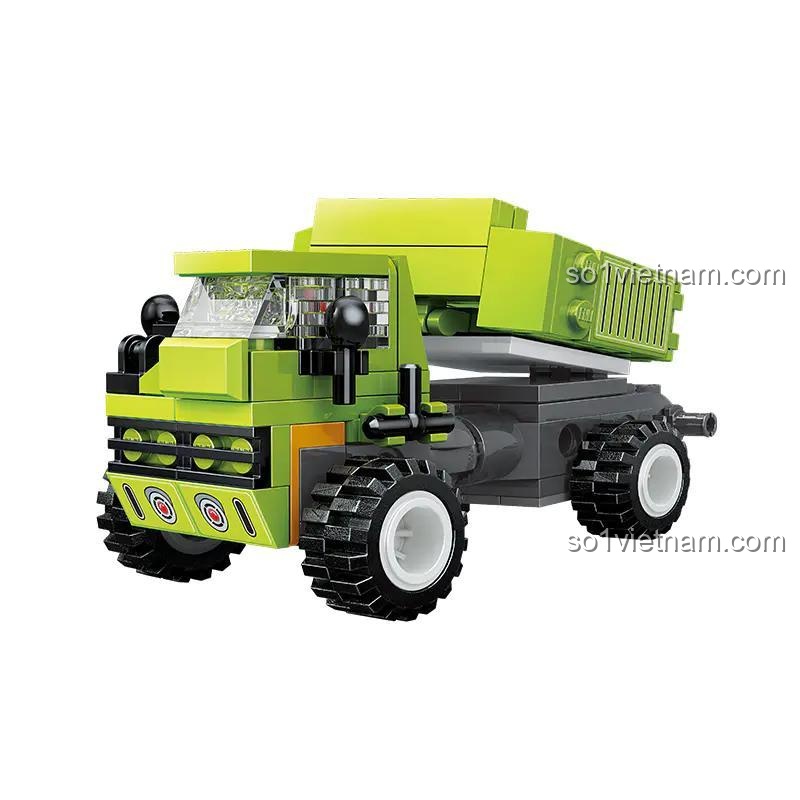 Xe ben màu xanh lá từ bộ lắp ghép kỹ thuật 41110, có thùng xe có thể lật, tương thích LEGO®, phù hợp cho bé trai 6 tuổi.
