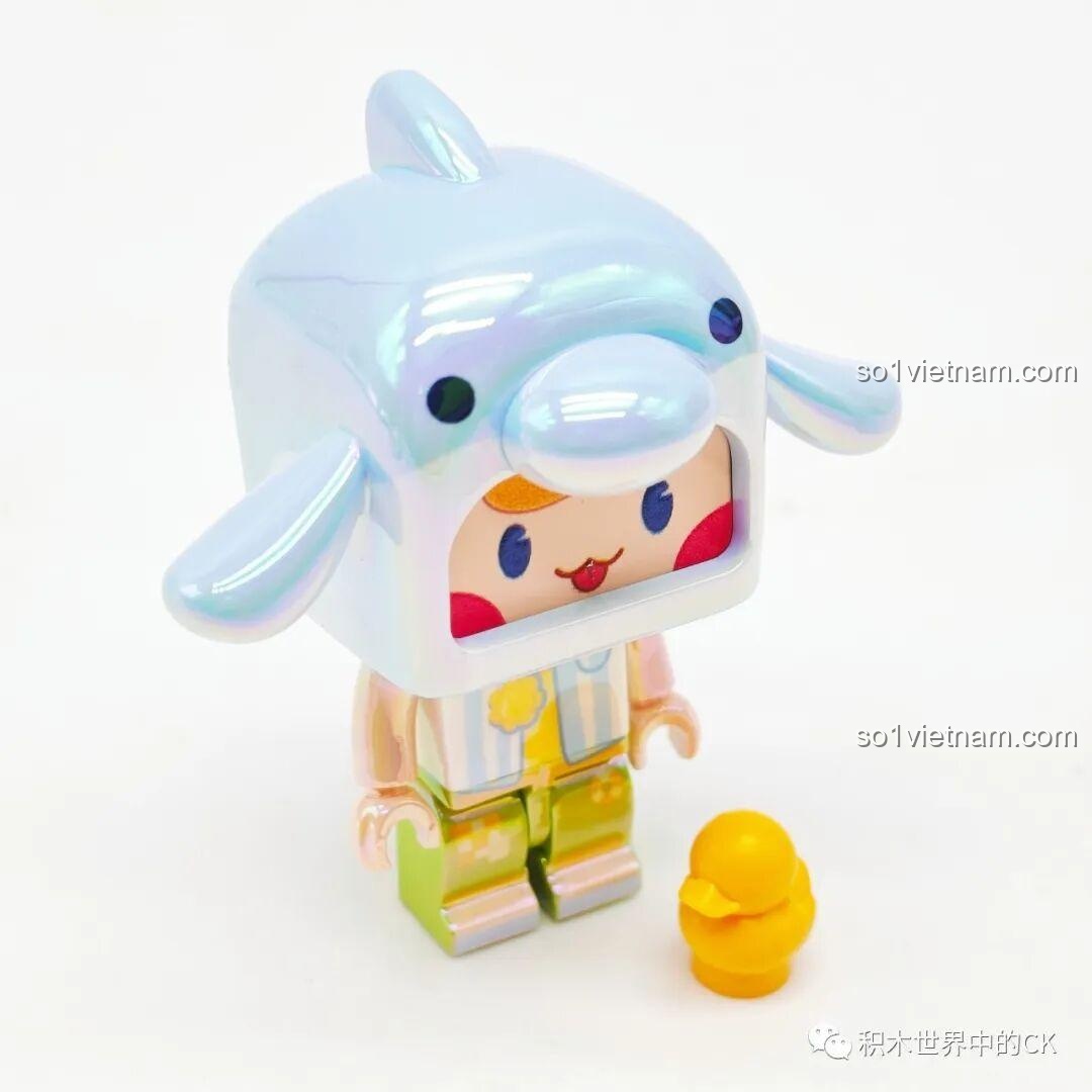 Nhân vật Mini World màu hồng với phụ kiện và hộp trưng bày 72036