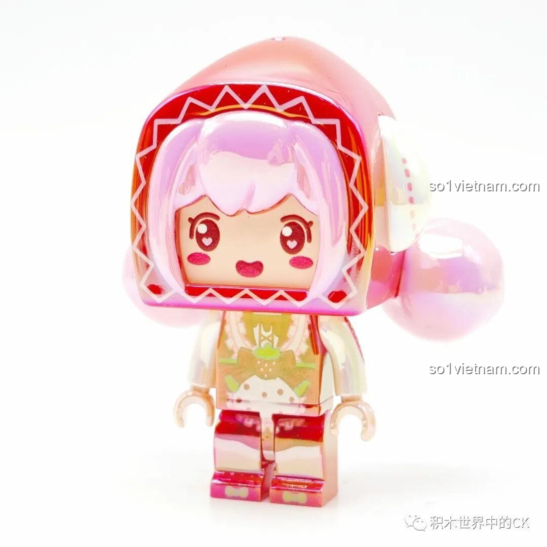 Nhân vật Mini World màu hồng với phụ kiện 72036