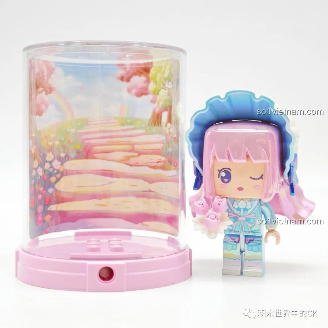 Nhân vật Mini World màu trắng với hộp trưng bày 72036