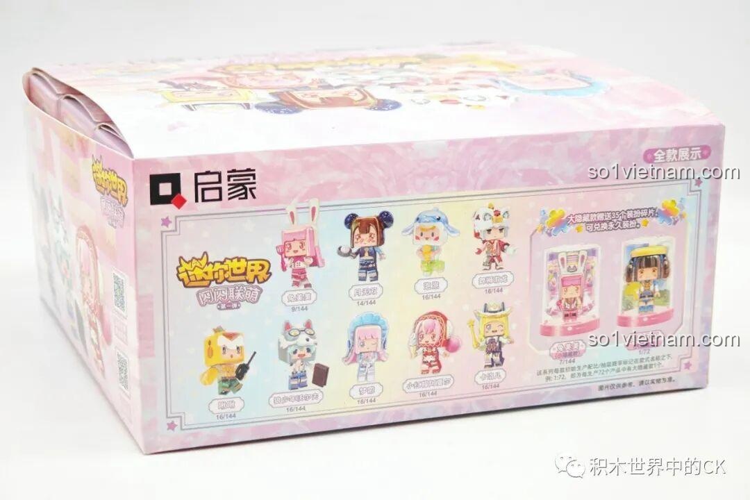 Nhân vật Mini World màu vàng trong hộp trưng bày 72036