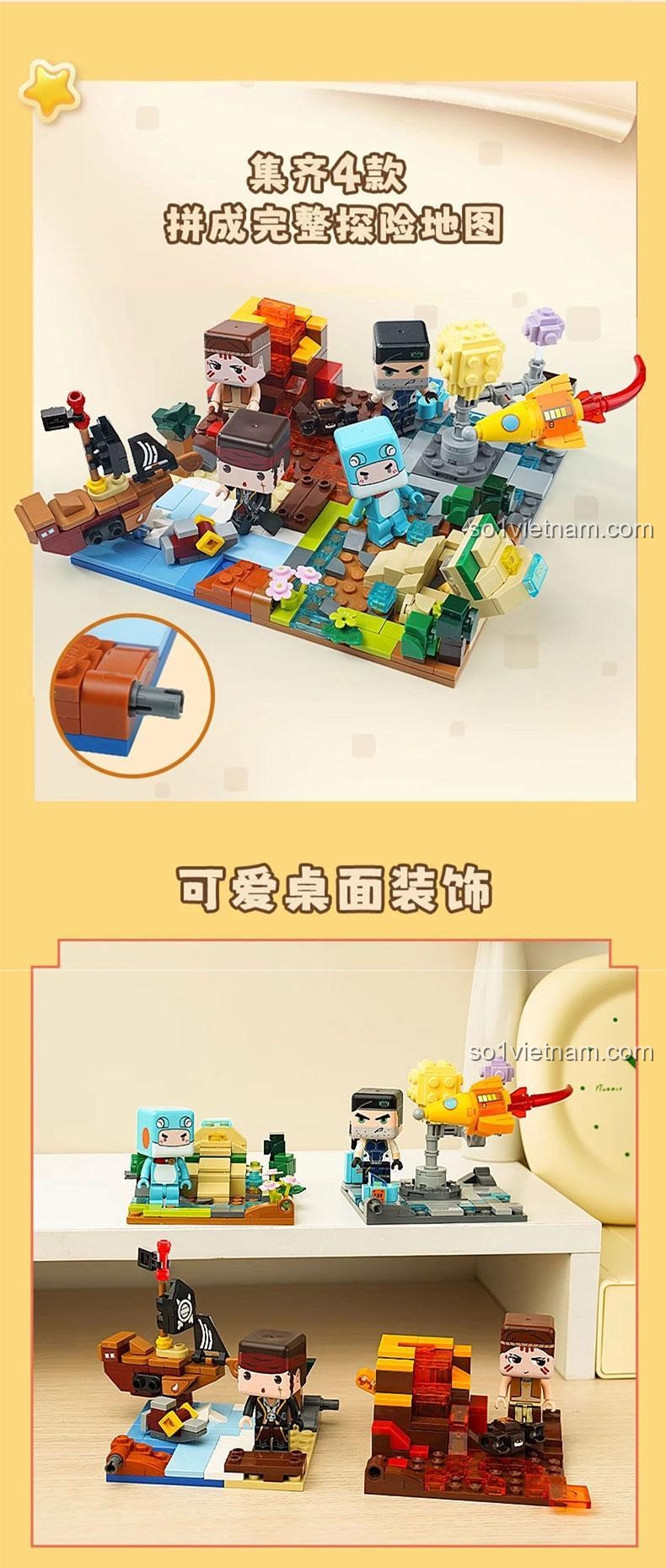 Chi tiết bộ lắp ghép Mini World 72049 - Khám phá đại dương, 6+ tuổi, Con trai, Con gái, Kỹ năng sáng tạo, Phối hợp tay mắt, Kiên nhẫn, Giá tốt