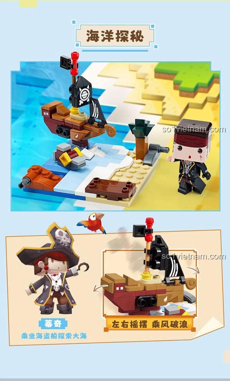 Chi tiết bộ lắp ghép Mini World 72049 - Thoát khỏi núi lửa, 6+ tuổi, Con trai, Con gái, Kỹ năng sáng tạo, Phối hợp tay mắt, Kiên nhẫn, Giá tốt