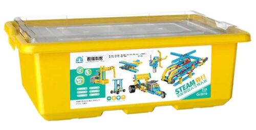 Hộp bộ đồ chơi giáo dục STEAM Qunlong QJ2070, đồ chơi lắp ráp cho bé trai 6 tuổi, giá rẻ, giúp bé phát triển tư duy logic.