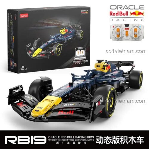 Hộp sản phẩm bộ lắp ghép xe đua F1 Red Bull RB19 RASTAR 92410