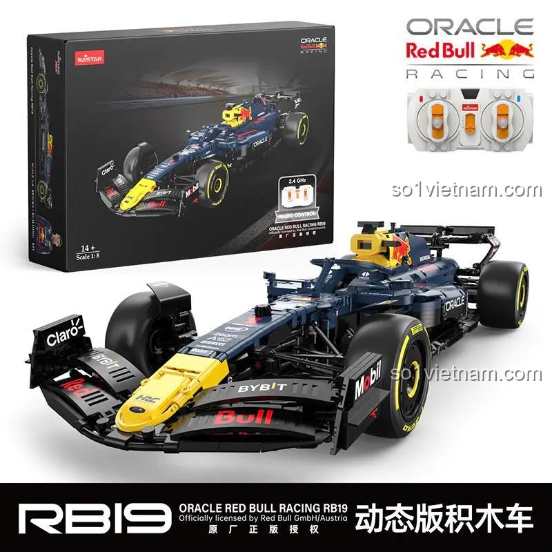 Hộp sản phẩm bộ lắp ghép xe đua F1 Red Bull RB19 RASTAR 92410