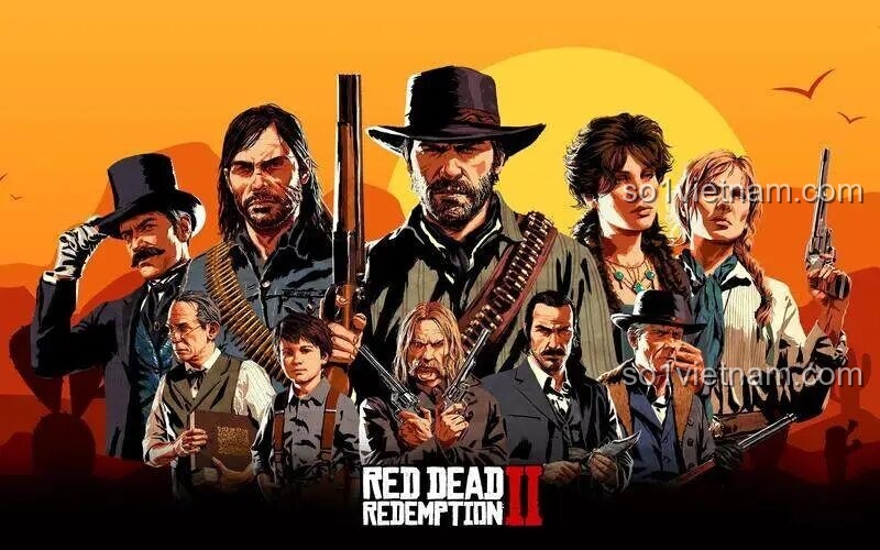 Hình nền Red Dead Redemption 2, gợi nhớ không khí miền Tây hoang dã, liên quan đến mô hình Saloon F9021.