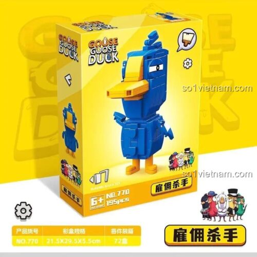 Hộp đồ chơi mô hình RENZAIMA 770 Vịt Xanh Sát Thủ, 195 mảnh, tương thích LEGO®.