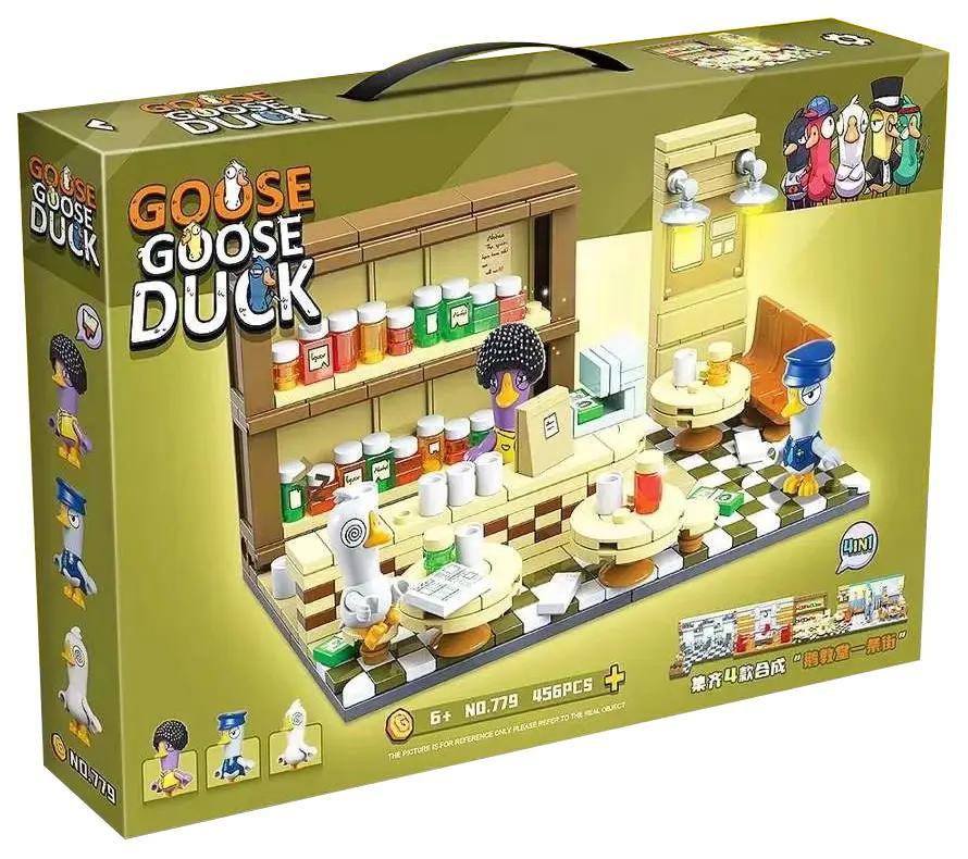 Bộ lắp ghép Quán Rượu Goose Goose Duck RENZAIMA 779 456 chi tiết, mô hình quán bar Goose Goose Duck cho bé 6 tuổi, giá tốt, chất lượng cao.