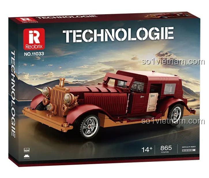 Hộp đồ chơi mô hình Xe Cổ Sang Trọng Phantom Reobrix 11033, bộ lắp ghép chất lượng cao, giá tiết kiệm.