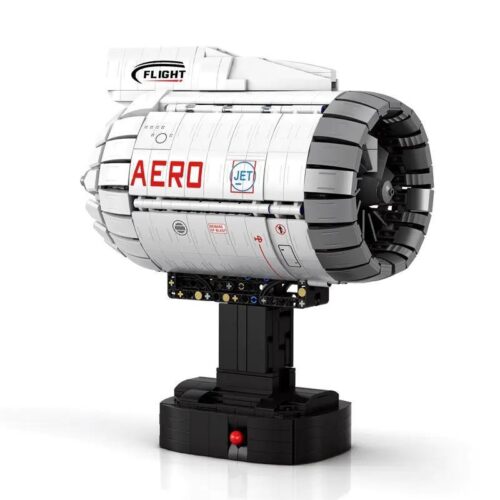 Reobrix 33019 Động cơ Phản lực Hàng không, bộ lắp ghép động cơ máy bay, đồ chơi mô hình động cơ turbofan, cho bé trai 14 tuổi, giá tốt
