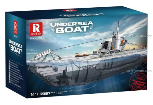 Hộp bộ lắp ghép Tàu ngầm U-Boat Reobrix 33050, đồ chơi mô hình quân sự cho con trai 14 tuổi, giá tốt.