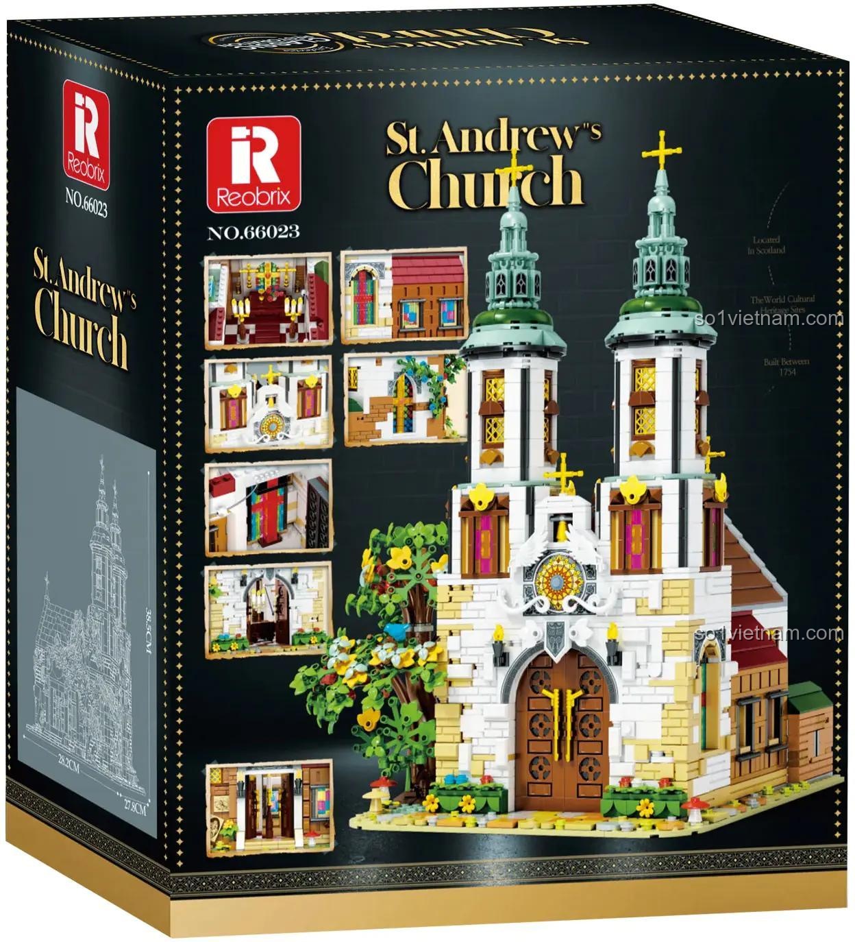 Kiến trúc Nhà thờ Thánh Andrew Reobrix 66023 với thiết kế tỉ mỉ