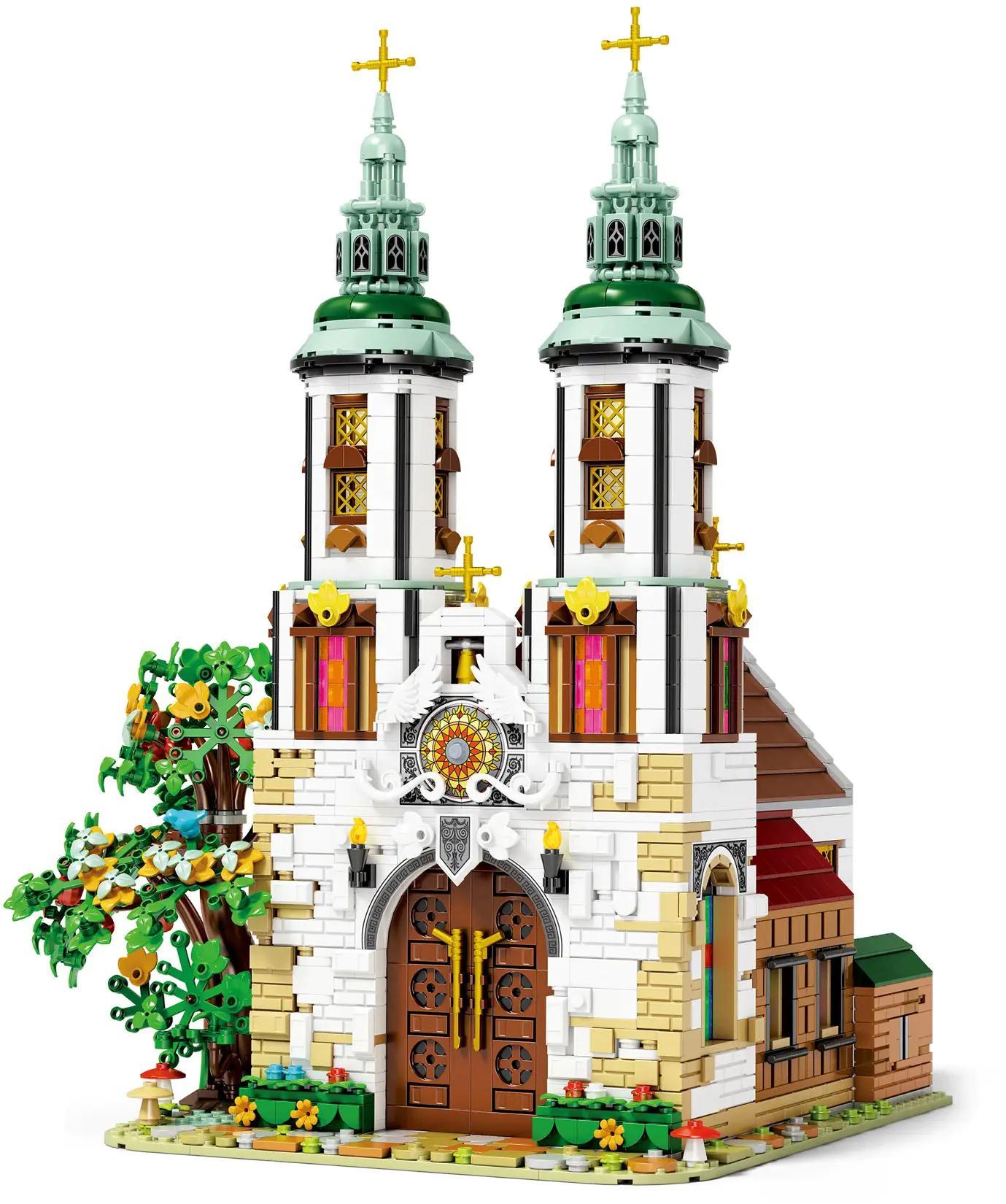 Bộ lắp ghép Nhà thờ Thánh Andrew Reobrix 66023 kiến trúc tinh xảo cho thanh niên 12 tuổi giá tốt