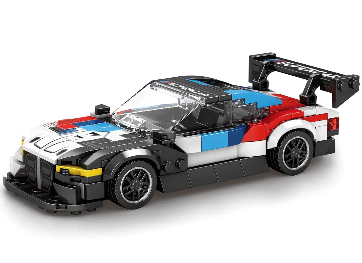 bộ lắp ráp Xe đua BMW M4 GT3 Reobrix 672, mô hình chi tiết cho con trai 14 tuổi, giá rẻ.