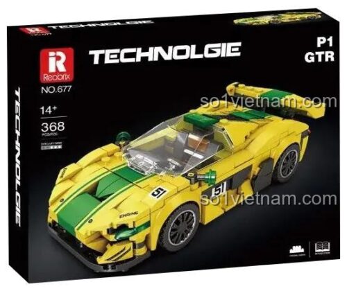 Hộp đồ chơi mô hình McLaren P1 GTR Reobrix 677, quà tặng sinh nhật ý nghĩa cho con trai 14 tuổi.