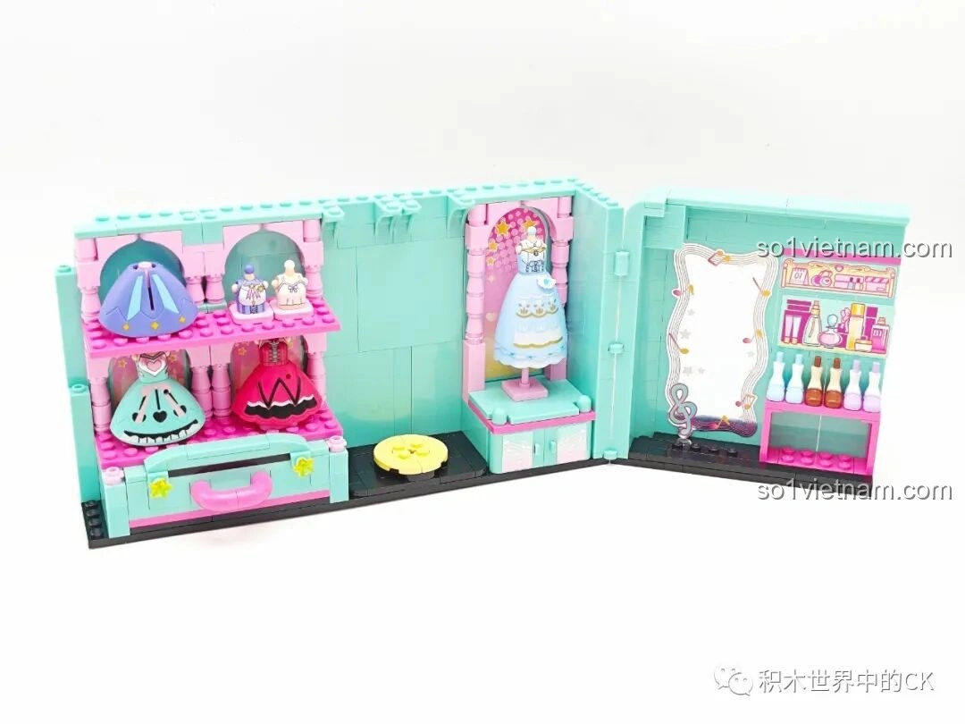 Tiến độ lắp ráp bộ đồ chơi Hatsune Miku: Tủ Đồ Thời Trang Mơ Ước 76013.