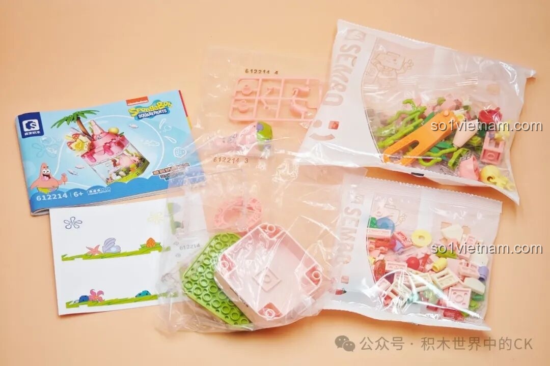 Sách hướng dẫn lắp ráp bộ SEMBO Kem Dâu Sữa