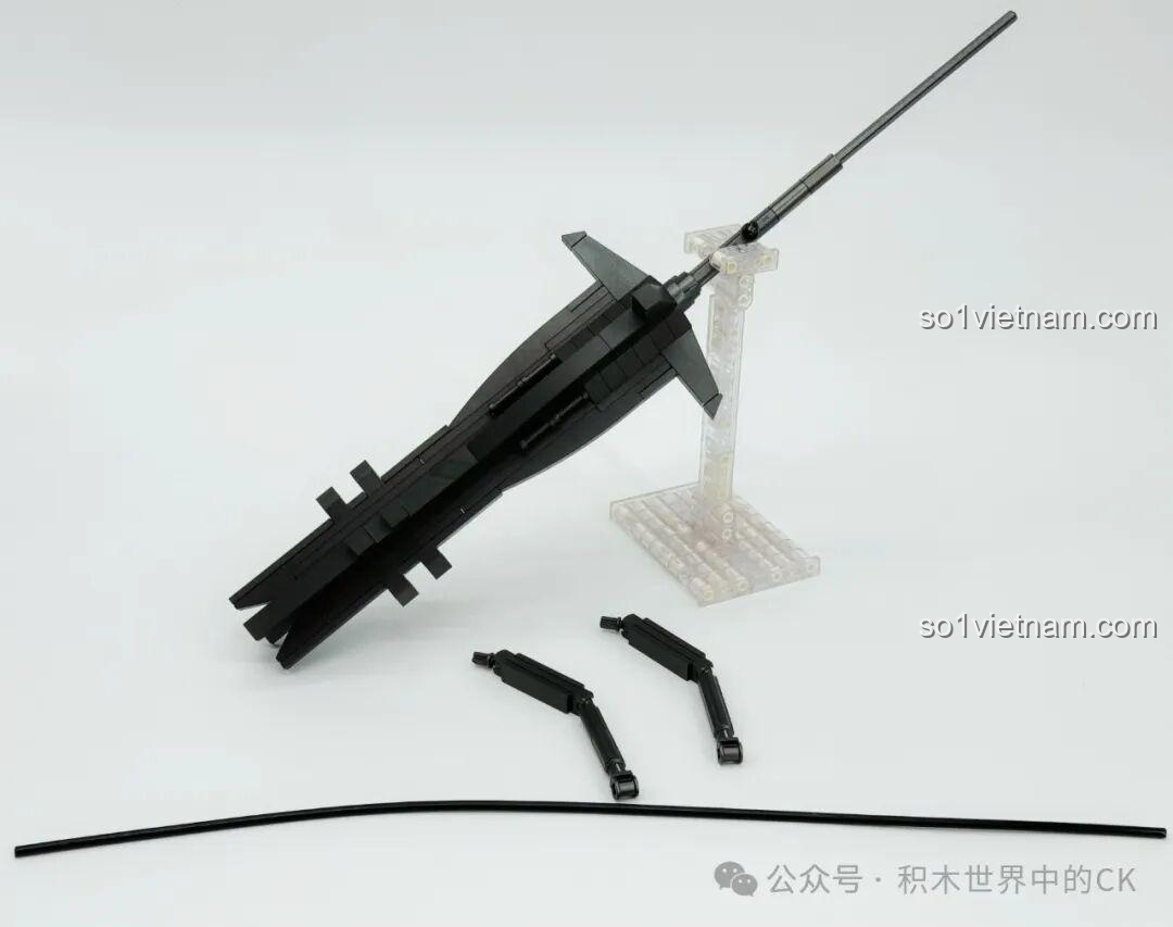 Đại kiếm và đuôi gai, các phụ kiện vũ khí của JIESTAR 58196 Mô hình Gundam Barbatos Lupus Rex.