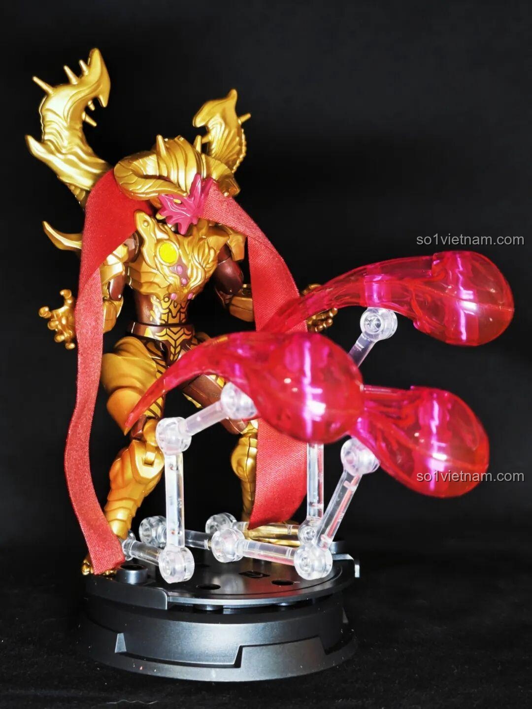 Mặt lưng của Etelgar trong bộ lắp ghép Ultraman ZERO Vô Hạn Bản: Đợt 2 Keeppley 75172, cho thấy các khớp nối và chi tiết phía sau.
