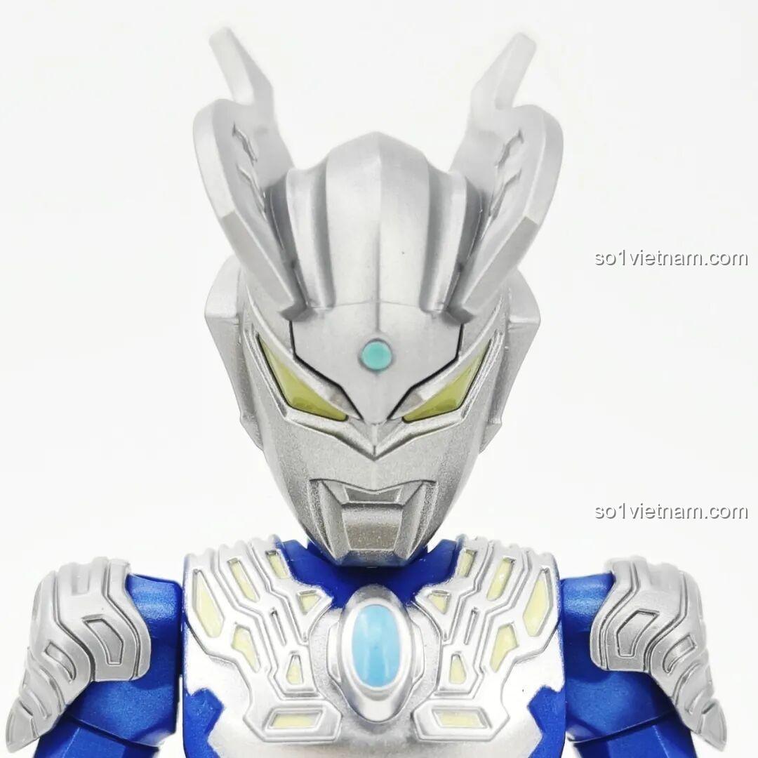 Phụ kiện của Mebius Ultraman trong bộ lắp ghép Ultraman ZERO Vô Hạn Bản: Đợt 2 Keeppley 75172 bao gồm đế trưng bày, hiệu ứng năng lượng và thẻ nhân vật.