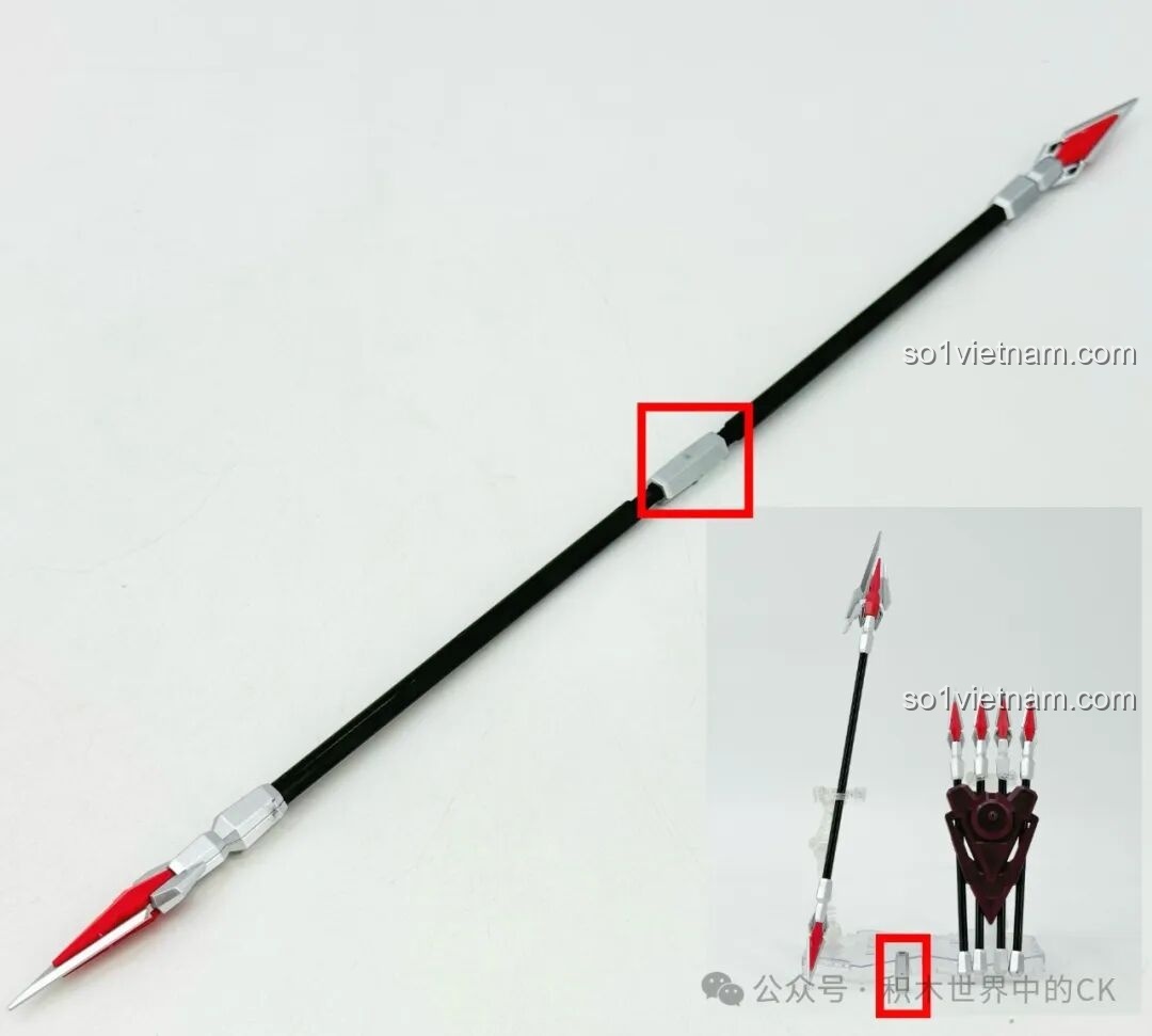 Mô hình Keeppley 78034 Robot Mã Siêu Người Sống Sót tạo dáng giơ tay chào, thể hiện khả năng biểu cảm và các bàn tay thay thế linh hoạt của mô hình.