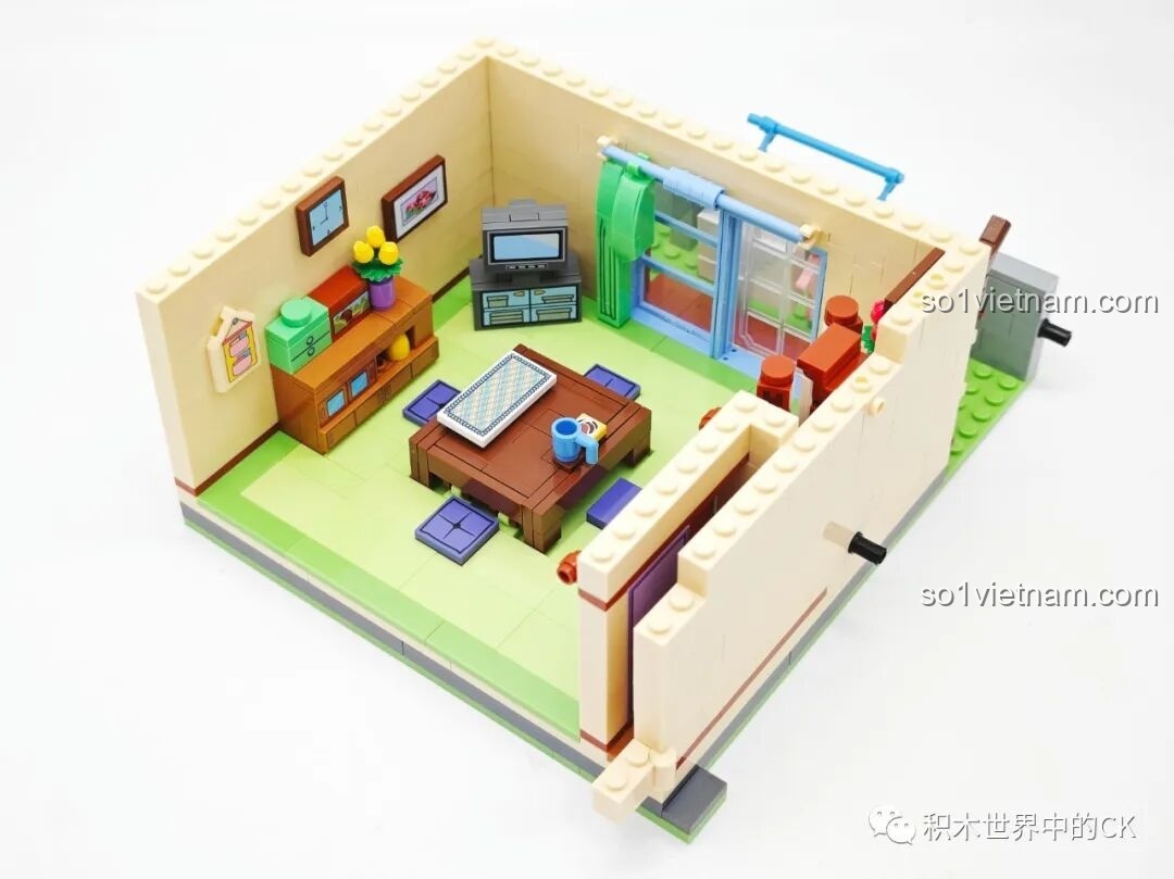 Lắp ráp khu vực cầu thang và hành lang của bộ lắp ghép Keeppley K20422 Ngôi nhà của Nobi Nobita.