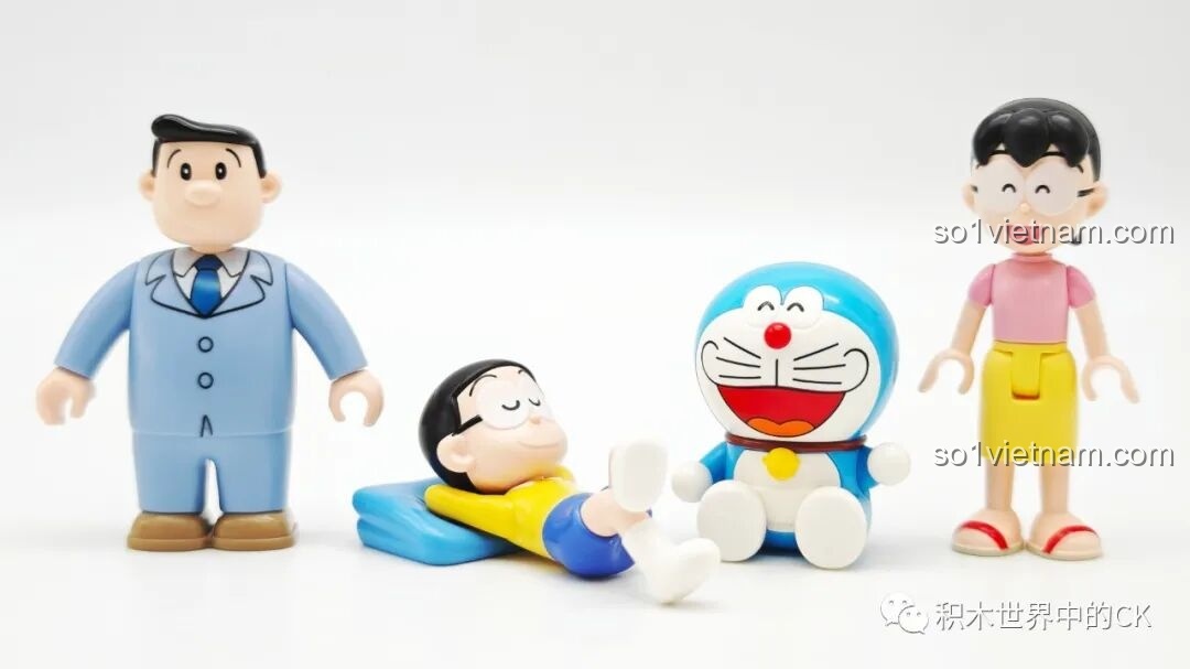 Kệ đồ và các vật dụng nhỏ trong bếp của bộ lắp ghép Keeppley K20422 Ngôi nhà của Nobi Nobita.