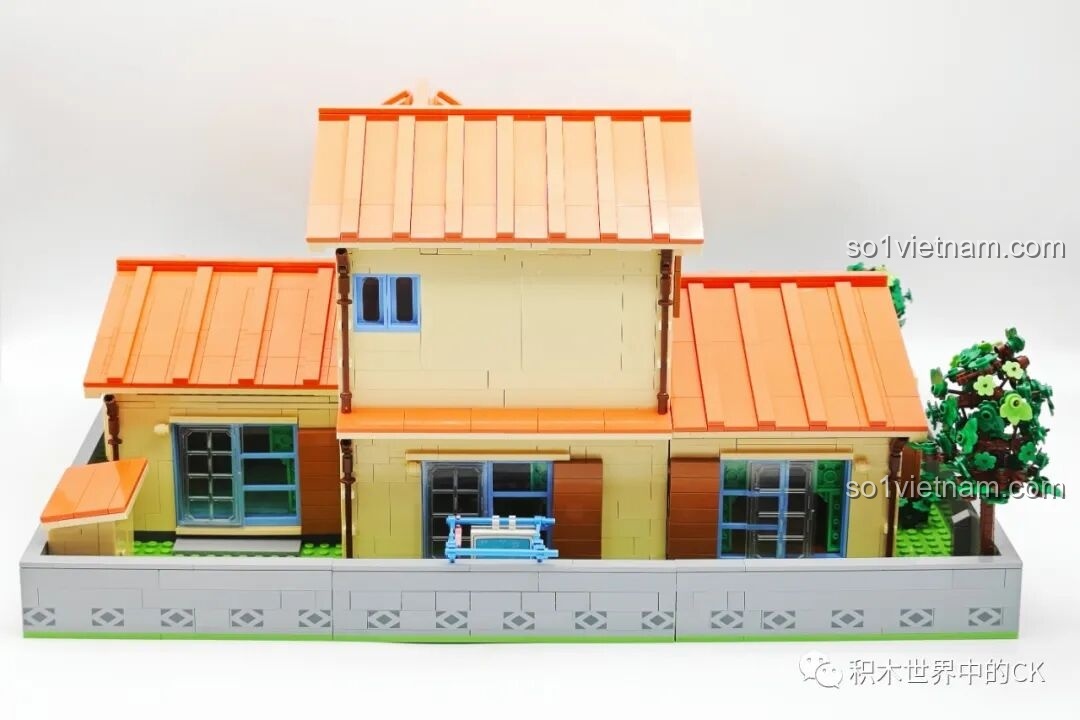 Chi tiết cầu thang của bộ đồ chơi xây dựng Ngôi nhà của Doraemon và Nobita K20422.