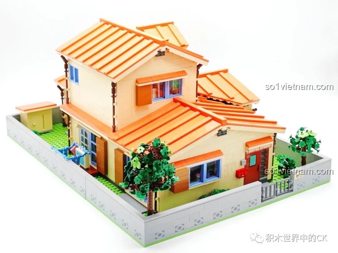 Góc khuất dưới cầu thang của bộ xếp hình Ngôi nhà phong cách Nhật Bản của Nobita Keeppley K20422.