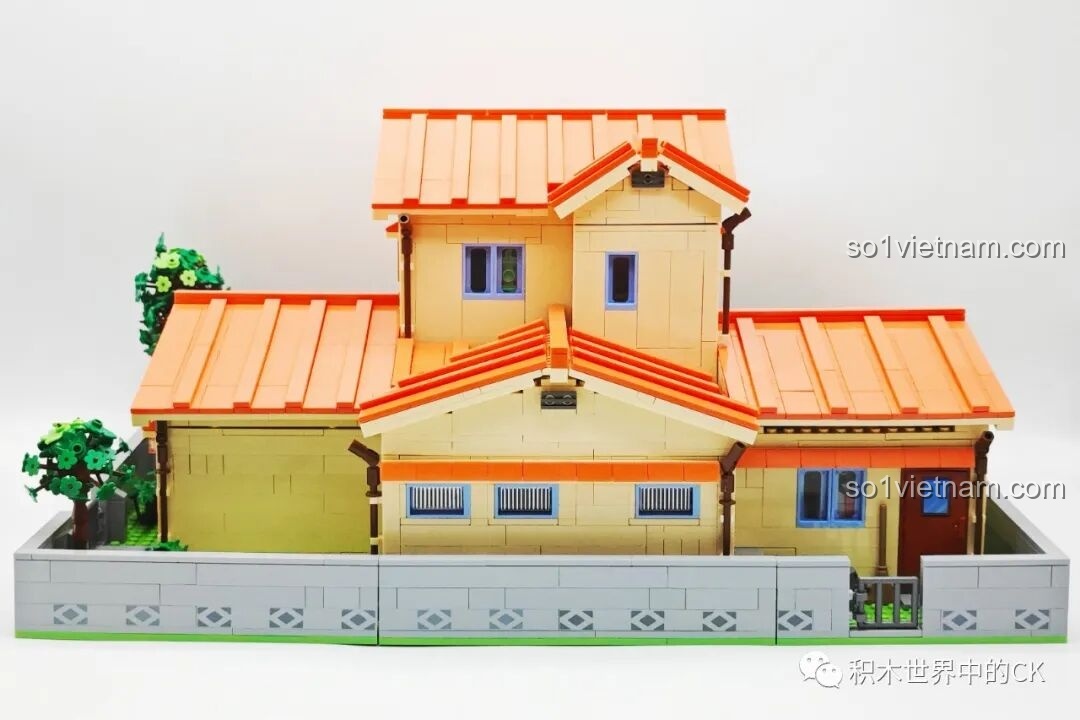 Chi tiết nhà vệ sinh của bộ lắp ghép Keeppley K20422 Ngôi nhà của Nobi Nobita.