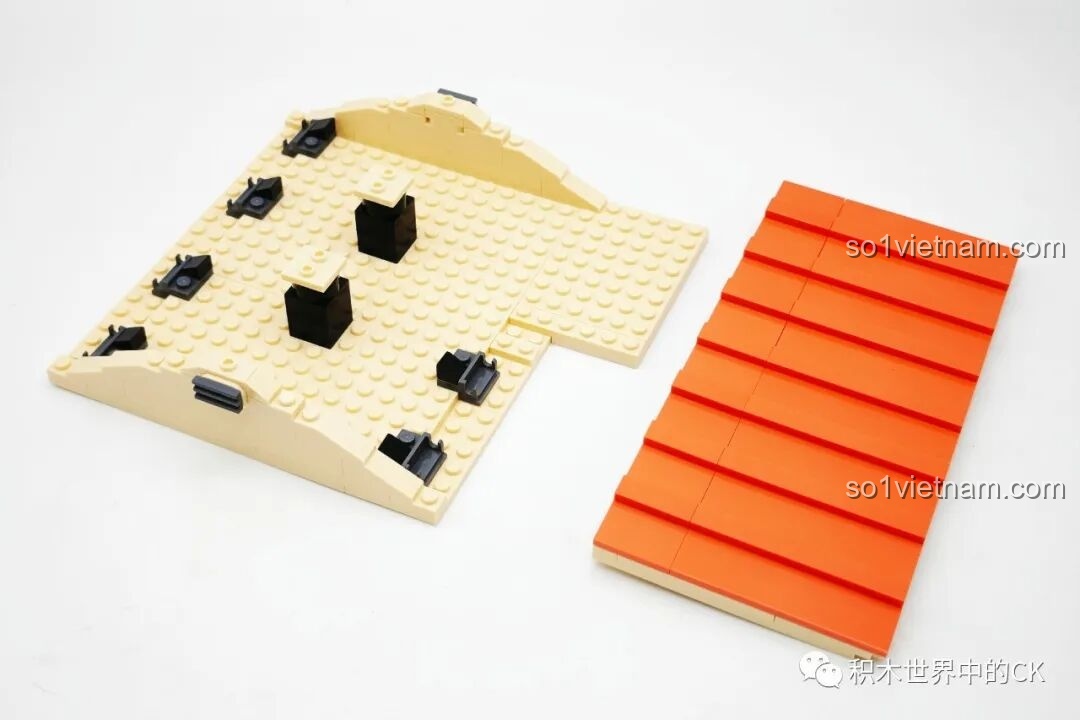 Minifigure Doraemon nhìn từ phía sau trong bộ lắp ghép Keeppley K20422 Ngôi nhà của Nobi Nobita.