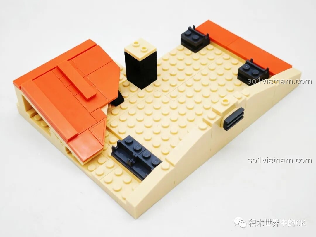 Minifigure Nobita nằm nghiêng trong bộ lắp ghép Keeppley K20422 Ngôi nhà của Nobi Nobita.