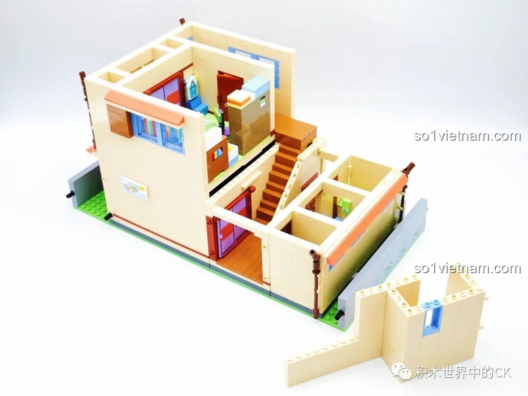 Hoàn thiện phòng khách của bộ đồ chơi xây dựng Ngôi nhà của Doraemon và Nobita K20422.