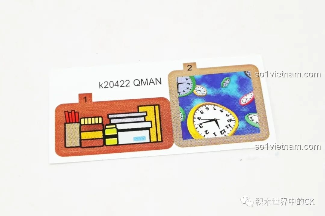 Tấm sticker trang trí cho bộ xếp hình Ngôi nhà phong cách Nhật Bản của Nobita Keeppley K20422.