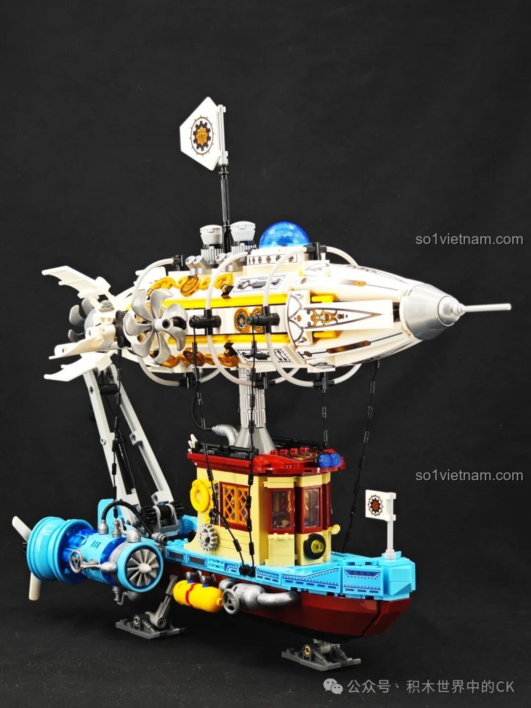 Review tổng thể mô hình Khí cầu Steampunk 958015, một sản phẩm lắp ráp ấn tượng dành cho người chơi trên 12 tuổi.