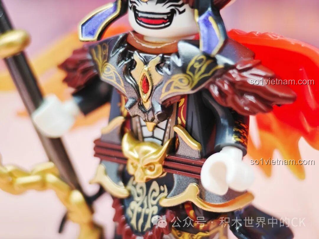 Cận cảnh khuôn mặt Chung Quỳ Kuzao 11718, hiển thị chi tiết râu, mày và biểu cảm cương nghị.