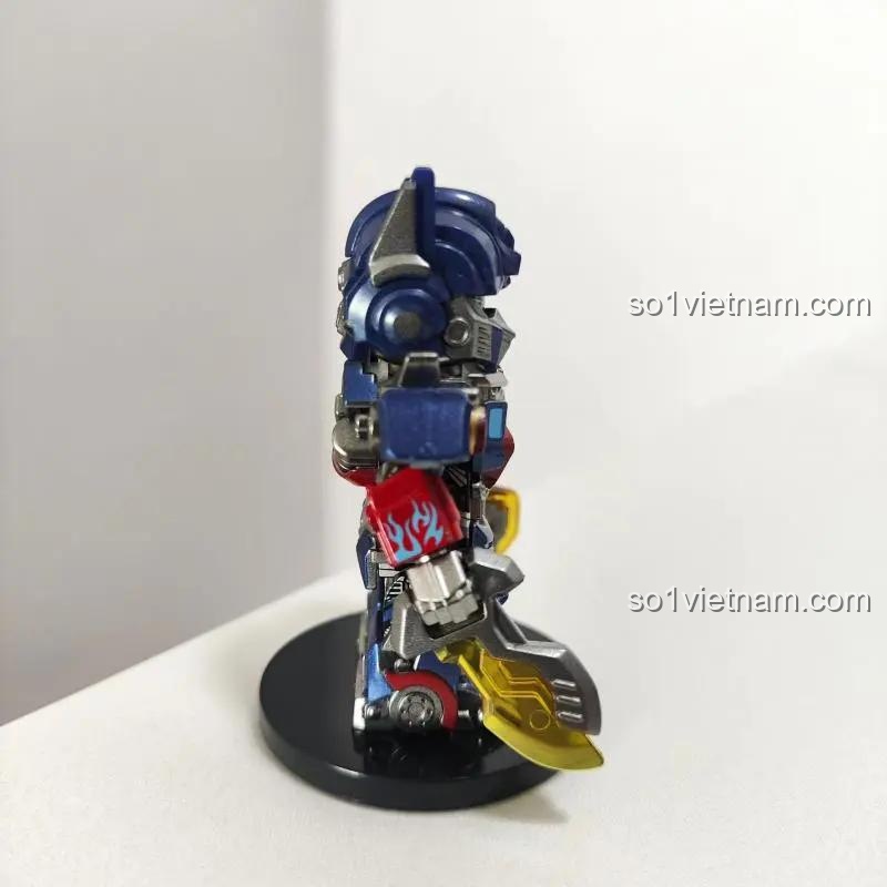 Ảnh review bộ lắp ghép Anh hùng Optimus Prime BrickMan BM001, chi tiết mặt sau, chất lượng đảm bảo, giá tốt cho bé trai.